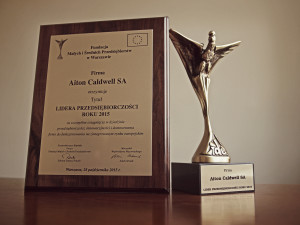 Nagroda Lider Przedsiębiorczości Roku 2015 dla Aiton Caldwell SA