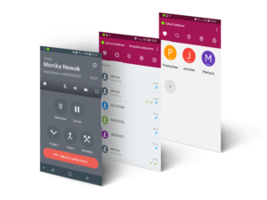 Ekrany aplikacji Call-eX Softphone