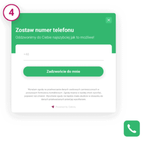 Call Back Widget - wizualizacja